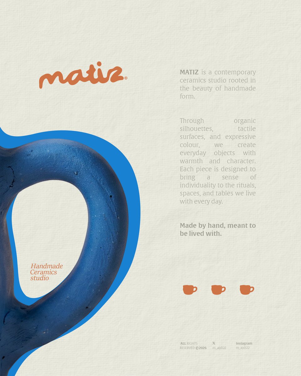 m_ajd122's tweet photo. السلام عليكم 

MATIZ — Contemporary Handmade Ceramics https://t.co/TE2wCSJHMt