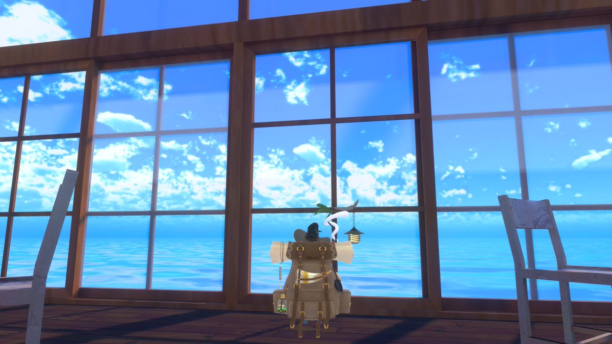laffey0_0's tweet photo. 夏空の上のシンプルでリラックスできるカフェです～！☕️🌿
こんな素敵なカフェがあったら、ついつい長居したくなっちゃうね！😋

Cafe' Summer Sky
#わみ旅VRC

https://t.co/mmfjA3g0Uv https://t.co/FFCzNhVmIA