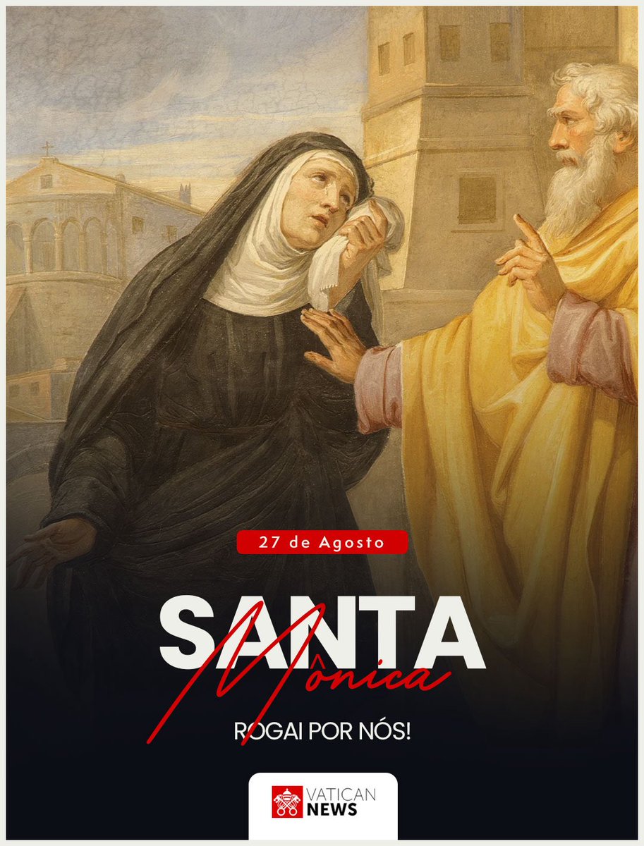 vaticannews_pt's tweet photo. Neste 27 de agosto, a Igreja celebra a memória de #SantaMônica, mãe de Santo Agostinho e exemplo de perseverança para quem confia a Deus a vida dos filhos #SantoDoDia https://t.co/1xhsevQt8J