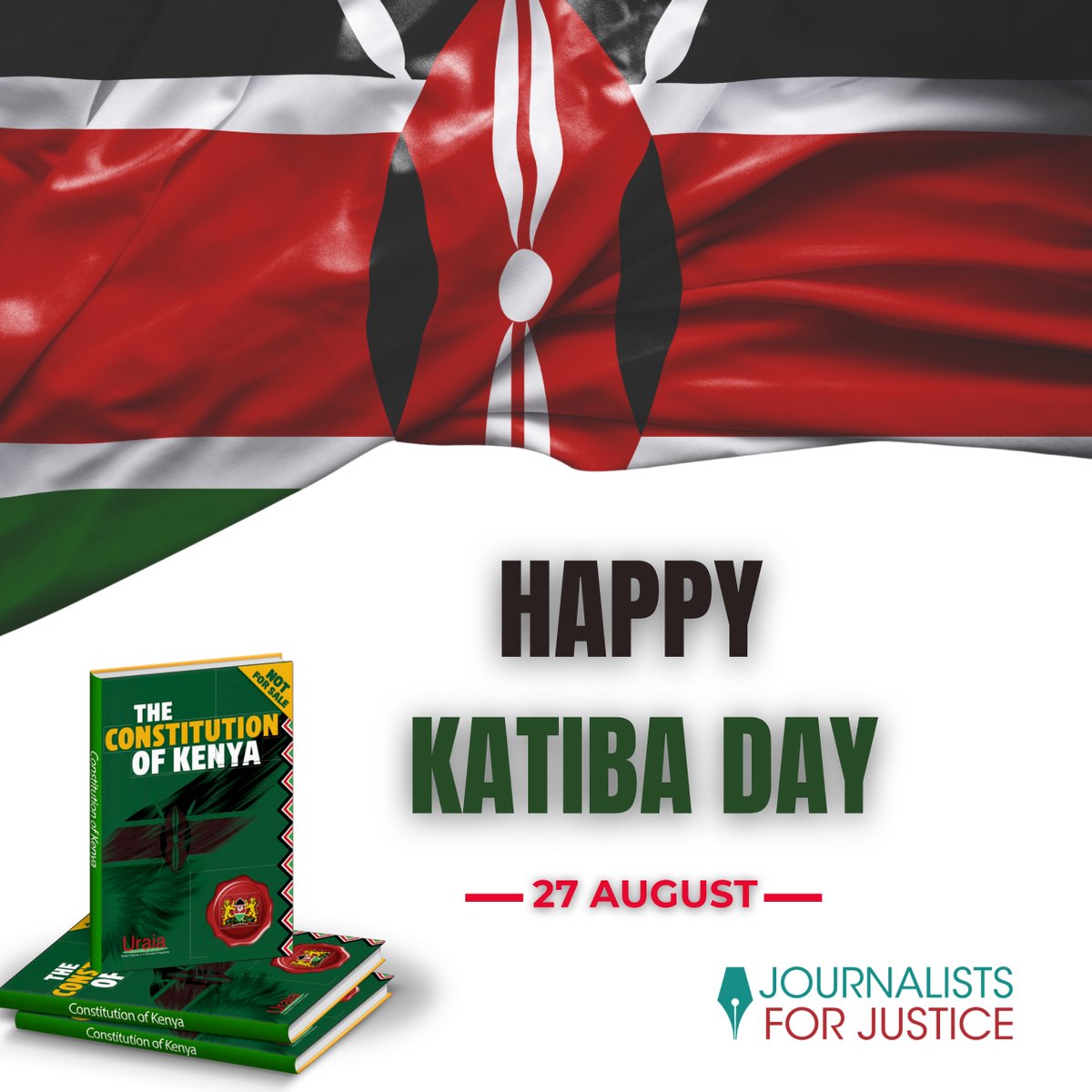 JFJustice_Kenya's tweet photo. ���🇪 27 August marks 16 years since Kenya's Constitution was promulgated in 2010, born of struggle for justice, accountability &amp; inclusion. It brought devolution, expanded rights &amp; checks on state power. Katiba remains Kenya's yardstick for progress.

#KatibaAt16 #KatibaDay https://t.co/o6hSNTn1Sq