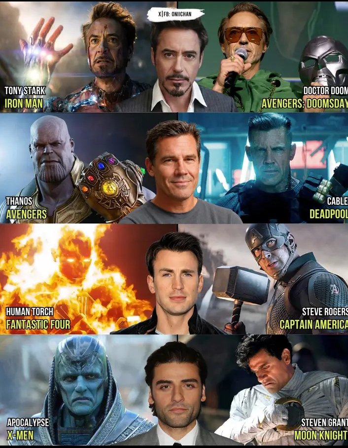 omurusamuel22's tweet photo. These Marvel Characters Were So Good, Marvel Had to Cast Them Twice. https://t.co/3S5vzAc0Fc