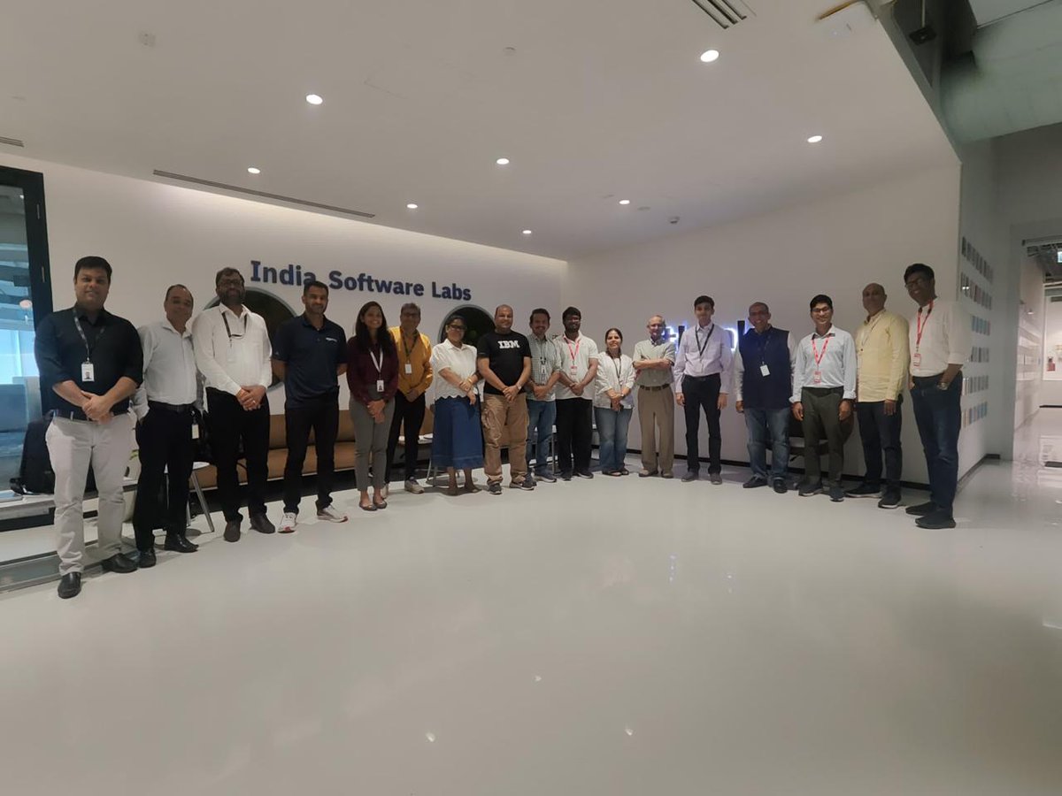 IAIRO_official's tweet photo. We recently met with the @IBM  team at their GIFT City office to take forward the Industrial AI Centre of Excellence initiative.

The conversation covered industrial use cases, SAMVIT-I, IBM platforms, infrastructure, data access and, most importantly, how we can move from ideas to execution.

We are excited about the possibilities this collaboration opens up and the opportunity to build practical, impactful AI solutions for industry.

#IAIRO #IBM #IndustrialAI #AIInnovation #AIforIndustry #CentreofExcellence #SAMVITI