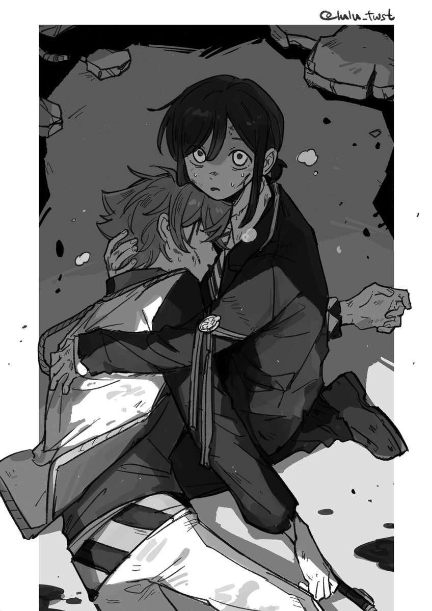 sushilulu's tweet photo. エー監♀ピンチ捏造漫画(1/4)
描きたいとこだけ描いてるので唐突に始まるいい加減な戦闘シーンは許してください
※流血・負傷表現注意 https://t.co/NypyHtWrCn