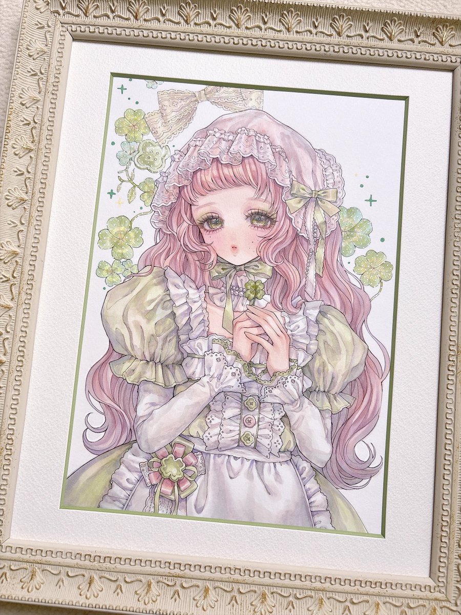 0527_ice's tweet photo. 🍀展示のお知らせ🍀⋆゜

『 Sweet Me 』

☘︎︎期間
2026年9月1日(火)-16日(水)

☘︎︎場所
イルカ書林/ gallery24/7
愛知県一宮市浅井町大日比野東若栗80-1

額装作品2点で参加させていただきます。
グッズは作品集とポストセットのみです！
どうぞよろしくお願いいたします☘︎︎.* https://t.co/AkqNU0deS7