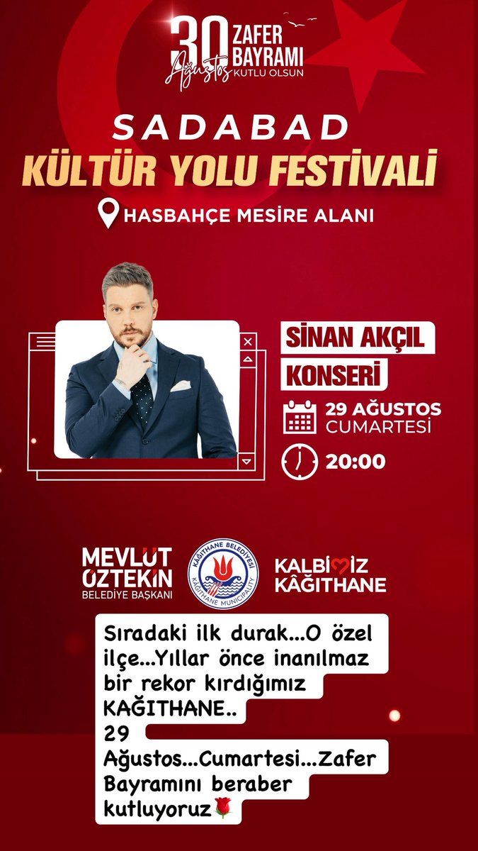 sinanakcil's tweet photo. 29 AĞUSTOS Cumartesi...
İstanbul KAĞITHANE..Yeni bir rekor için...İnşallah... @KagithaneBelTR @MevlutOztekin https://t.co/D0cPyyYSAX