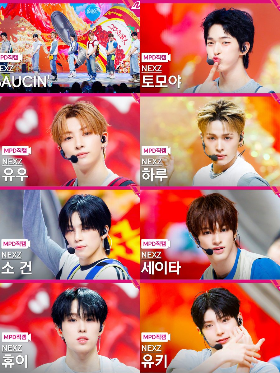 NEXZ_GLOBAL's tweet photo. < NEXZ “SAUCIN'” MUSIC SHOW >

📍M COUNTDOWN Week #1

👑SAUCIN'👑
Main Stage https://t.co/wIEPfH7QwN
Full Cam https://t.co/bhcw5o3z65

👑LOCO👑
Main Stage https://t.co/nROJtXRJPW

4K FANCAM
🐧TOMOYA https://t.co/jkJESNgiWV
🐈‍⬛YU https://t.co/qLb9839iLw
🐻‍❄️HARU https://t.co/ubStz5fYrh
🐾SOGEON https://t.co/zAYw8z01Ii 
🦌SEITA https://t.co/bPeNKA3WOP
🐿HYUI https://t.co/9lwoaDBXHT
🦦YUKI https://t.co/0lij7px2mN

#SAUCIN #NEXZ_SAUCIN
#NEXZ #넥스지 #ネクスジ
@NEXZ_official