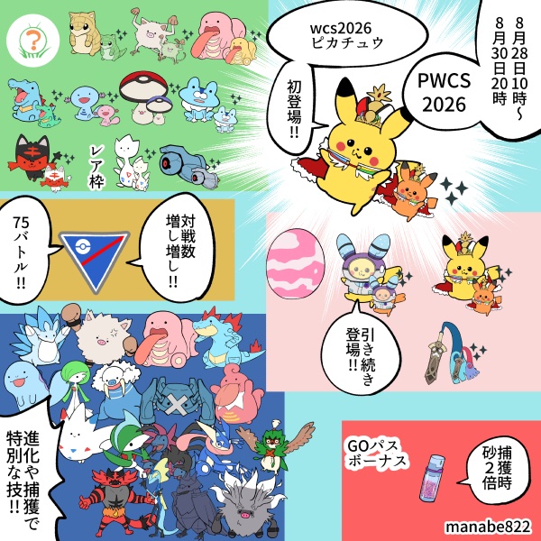 manabe822's tweet photo. 明日からポケモンワールドチャンピオンシップス2026！！　＃ポケモンGO https://t.co/nNsGhKctps