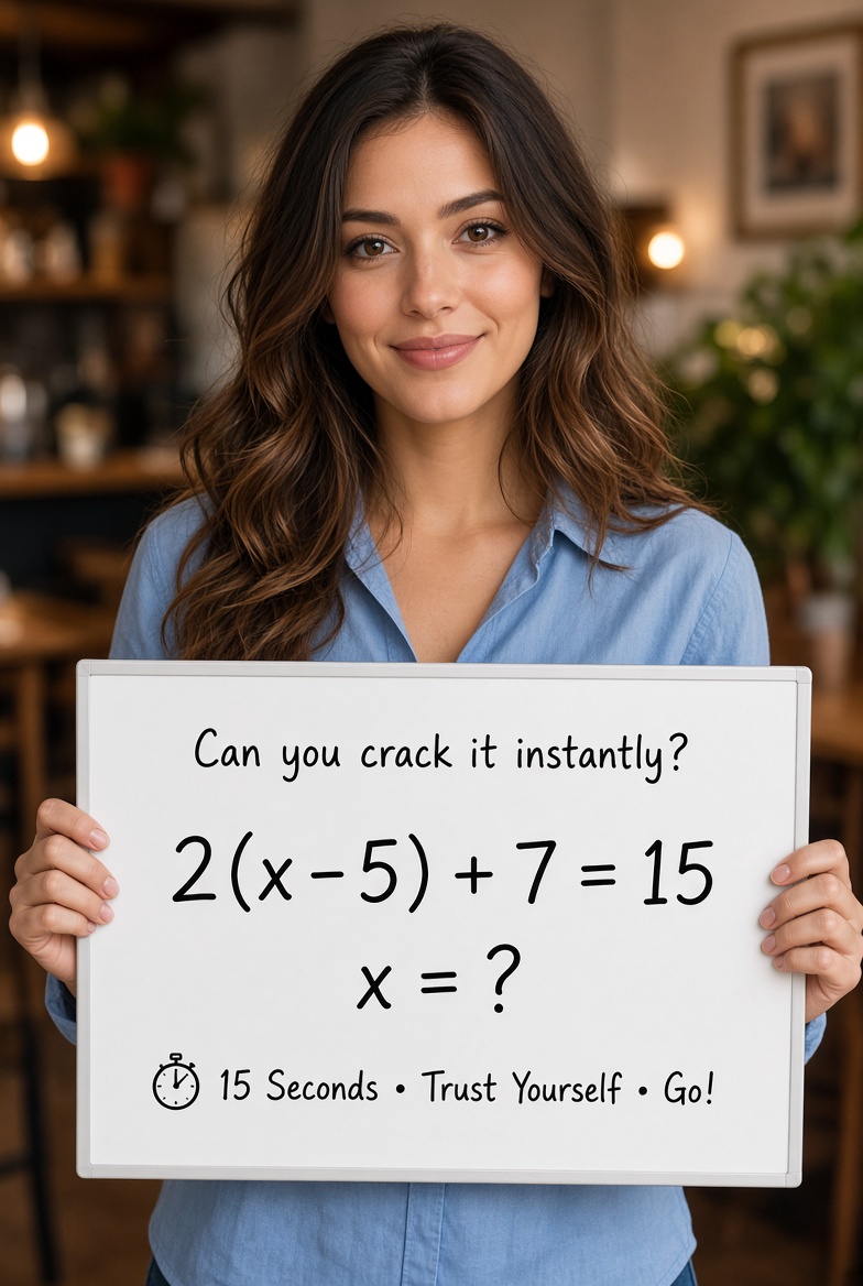 WiliamConners's tweet photo. Can you crack it instantly?

2(x - 5) + 7 = 15

x = ?

15 Seconds • Trust Yourself • Go! https://t.co/HOD7xOXZwx