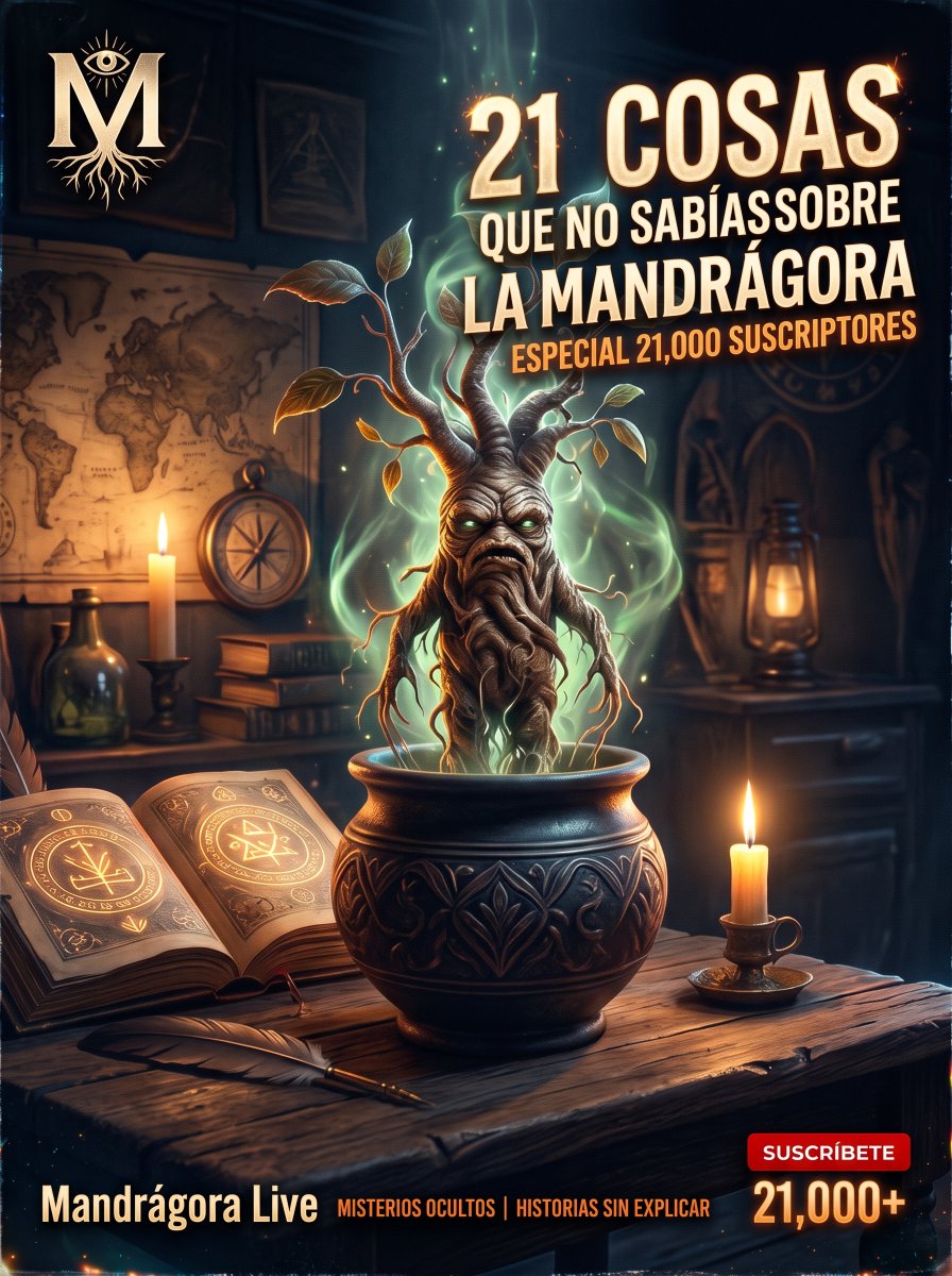 alebernalpress's tweet photo. 🕯️ ¡El misterio crece: ya somos +21.000 mentes curiosas desenterrando secretos en Mandrágora Misterios!

👉 Entra aquí y mira el especial exclusivo que acabamos de desbloquear para celebrarlo.

Video⬇️
https://t.co/PeIXF8eues

#YouTube #Mandragora #Misterio #Enigmas https://t.co/j46vjojlHe