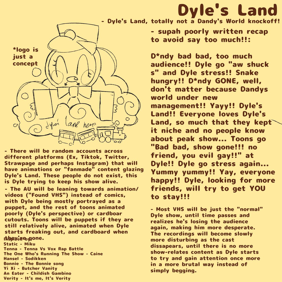 freakydt's tweet photo. (wtf hapen to my first post) finally started making more stuff abt Dyle's Land AU!! wasn't gonna post anything about it yet, but since no much people will see this anyway it ok. Will delete in a few days/weeks. making dyle puppet and bg stuff for now! https://t.co/NQR89pAUSC