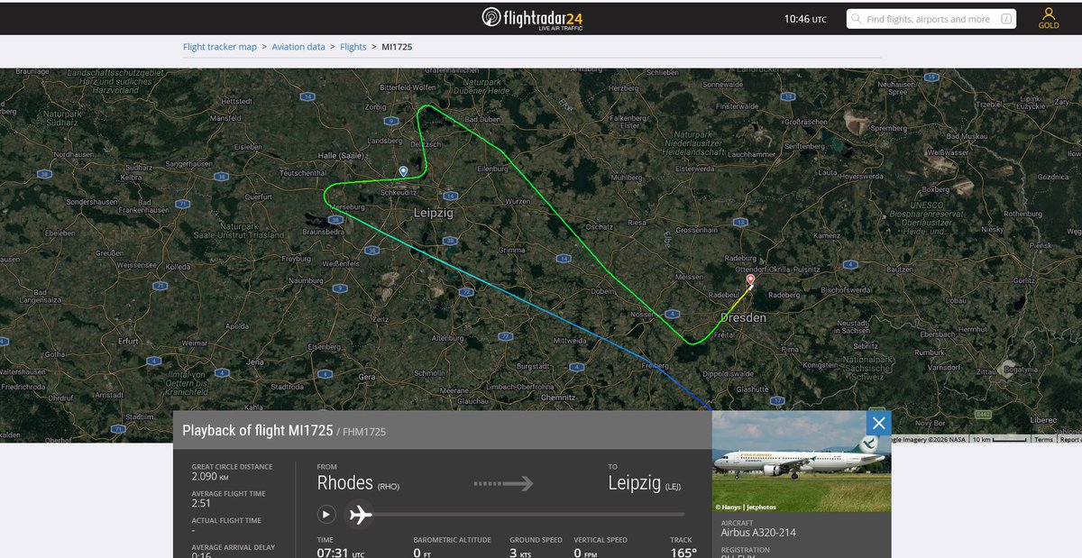GKDJournalisten's tweet photo. Wieder  Drohnenvorfall am Flughafen Leipzig/Halle: Betroffen war der Freebird-Airlines-Flug MI 1725 von Rhodos nach #Leipzig. Der Airbus A320 wurde nach Dresden umgeleitet. Der Pilot informierte die Passagiere über eine Drohnensichtung. Auf unsere Nachfrage bestätigte der Flughafen den Vorfall. Mehr über unsere frontal-Recherche zum mutmaßlichen Drohnenanschlag auf den Flughafen Leipzig/Halle und die dort stationierten Antonow-Maschinen aus der #Ukraine erfahrt ihr in unserem ZDF Frontal- Film: https://t.co/DPpfUoE05X