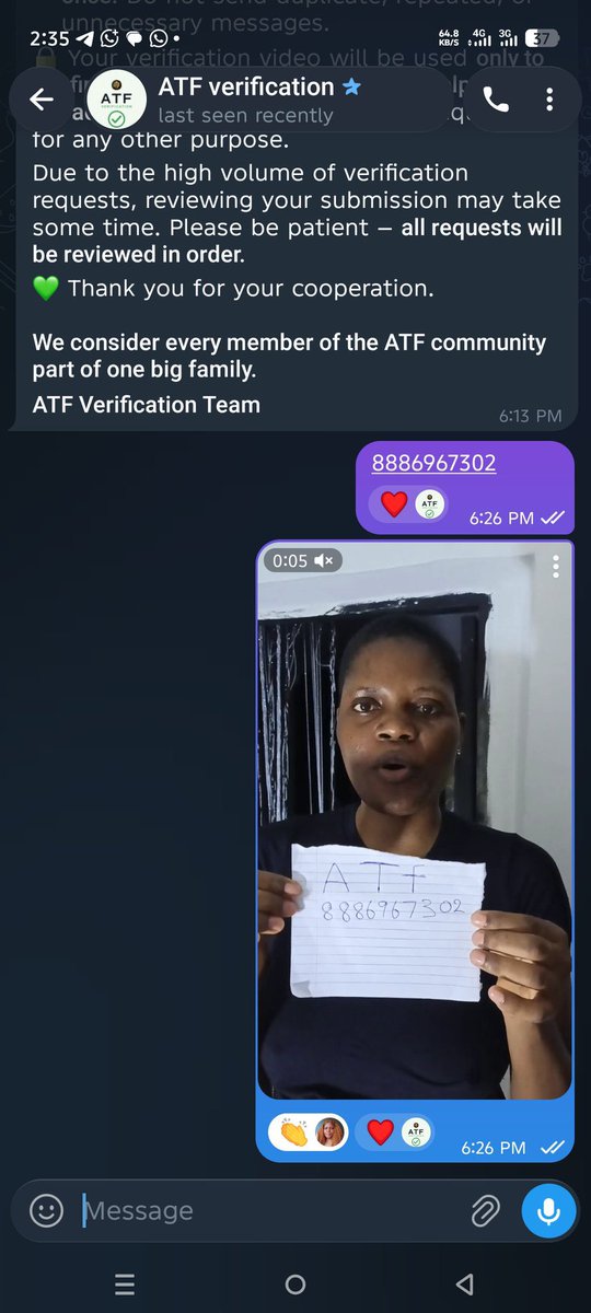 successman8e's tweet photo. @ai_trading_frx Please help me verify my account. I’m a content creator who promotes ATF, not a bot. I have completed verification but my account is still banned. Please kindly approve it.

TG ID: 8886967302

@ai_trading_frx
@ai_trading_frx 
@ai_trading_frx https://t.co/HowOrkldn5
