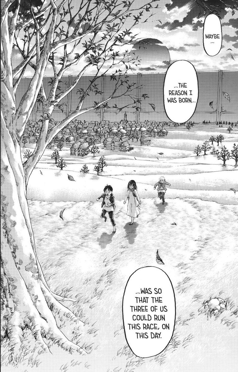 yexger's tweet photo. armin spent his entire childhood dreaming about the world beyond the walls only to realize one of the most precious things he ever had was already there. eren and mikasa running beside him… 137 you are so precious to me https://t.co/oqRY8YoERc