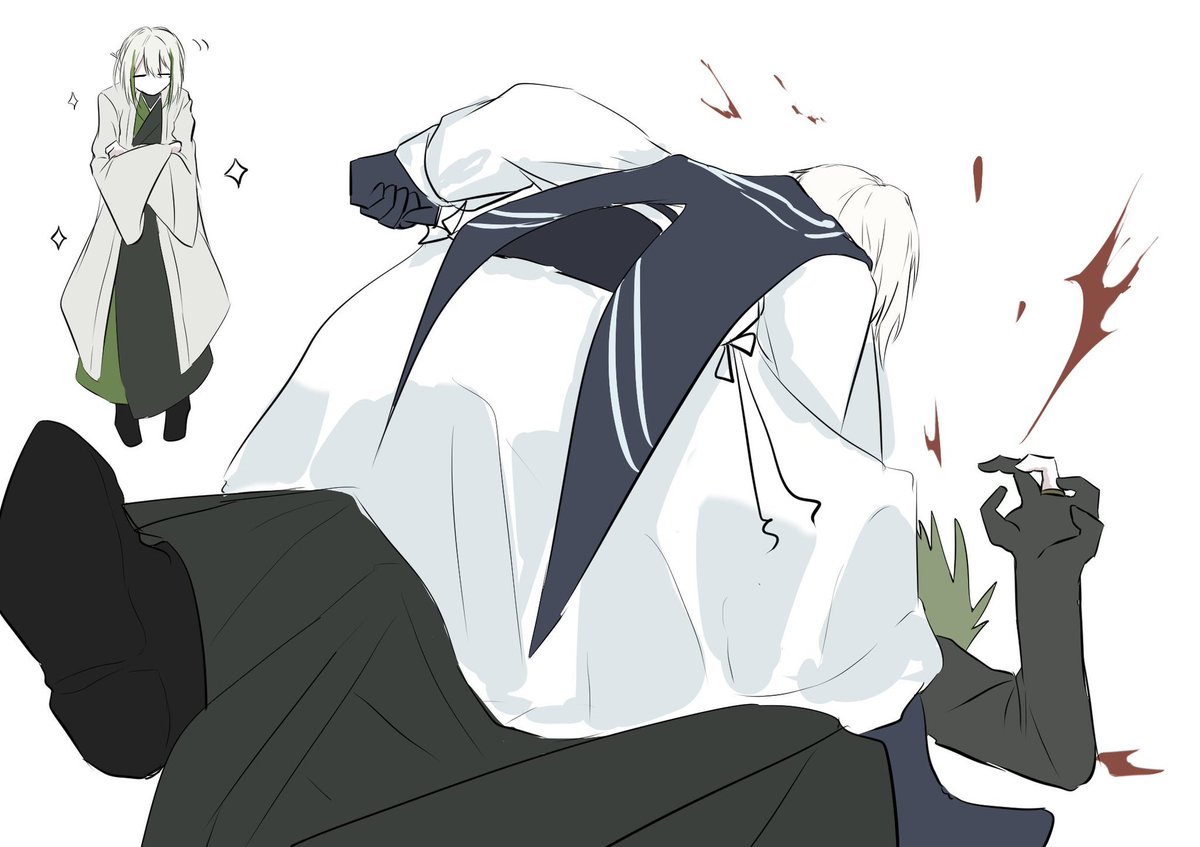 y2974u's tweet photo. 画質悪すぎてウケるじゃんけんほさんとほよんをぶん殴るパロ絵 https://t.co/IF6AX3q7rH