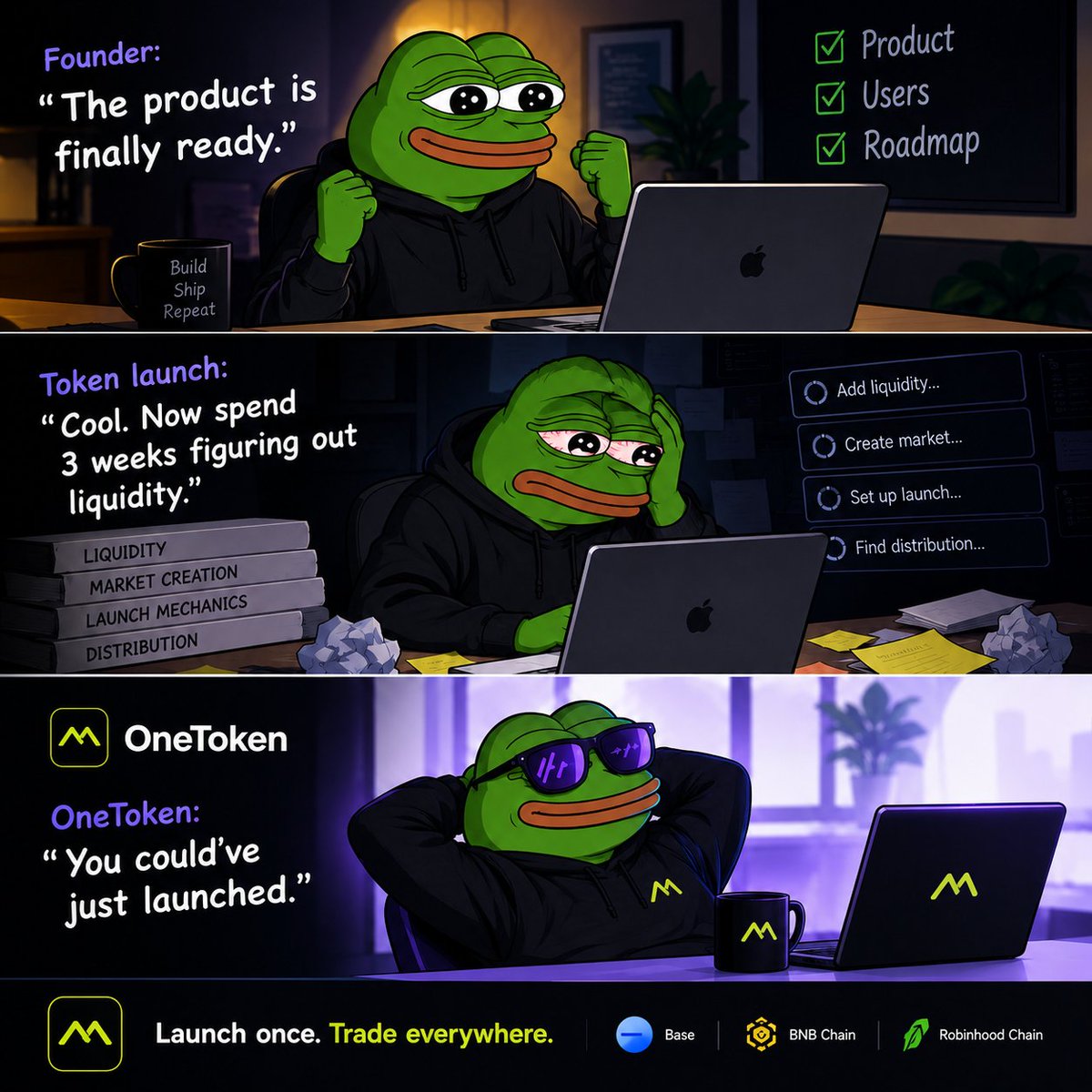 Onetokenhub's tweet photo. OneToken said you could’ve just launched. https://t.co/jZsHGTNQ2l