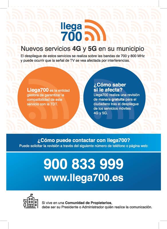 AjElBruc's tweet photo. 📢Nous serveis de 4G i 5G al municipi📡
El desplegament dels nous serveis de telefonia mòbil 4G i 5G a les bandes  pot provocar interferències en la recepció de la TDT en alguns edificis.
📞900 833 999
🌐  https://t.co/sLG0xWlVJS
#ElBrucConnectat
https://t.co/2Uml7XDkI6 https://t.co/n3xTns6JEr