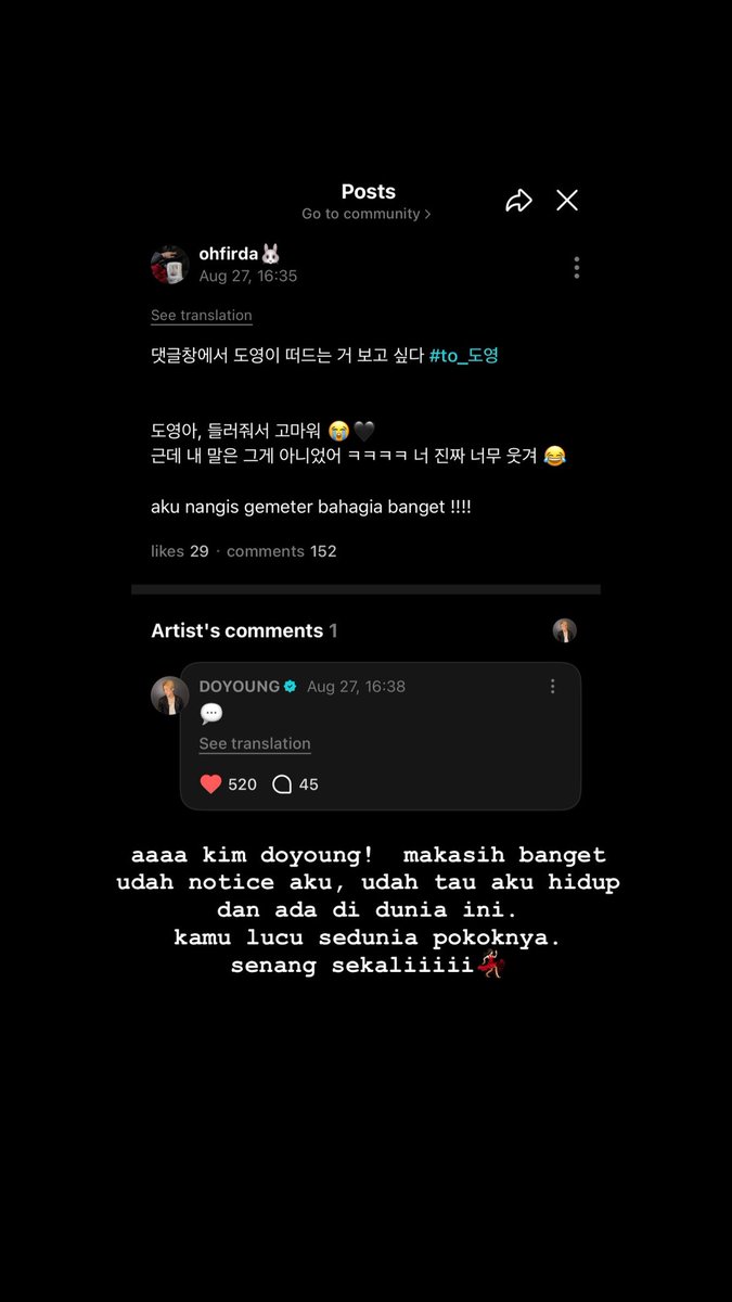 ohfirdaa's tweet photo. soal di notice kim doyoung "aku menang" 😭🫂

#도영 #TREASURE #DOYOUNG #TEUME https://t.co/OhaeHlKnOJ