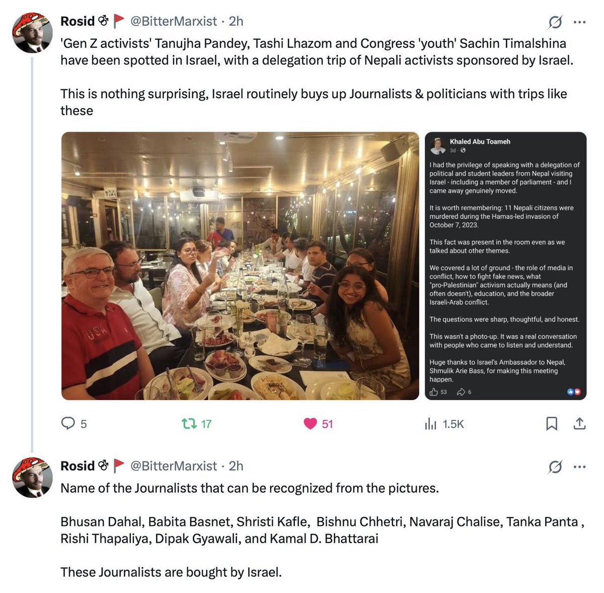 angeloinchina's tweet photo. NEPAL > Western NGOs have always opposed essential infrastructure projects that could avert/mitigate risks of floods.

Instead, those same NGOs. poured millions of dollars into Nepal’s civil society to control and manipulate Nepal’s democracy to serve US empire’s agenda.

Nepal’s elites is completely controlled by those NGOs, they all get their salaries and free trips to Washington and Tel Aviv.