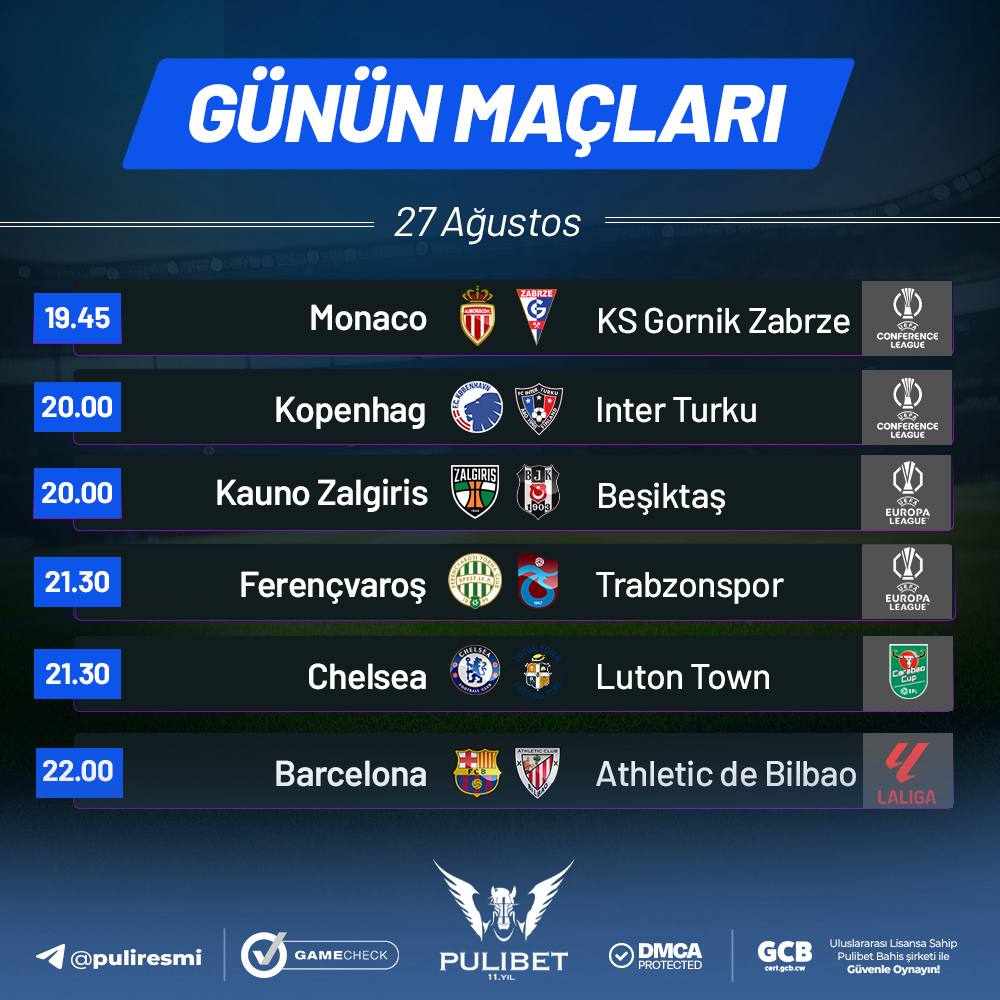 puliresmi's tweet photo. 🔥 KUPONU TEK MAÇLA KAPATMAK ZOR!

😏 Beşiktaş’a bakıyorsun, Trabzonspor göz kırpıyor… Bir aşağı iniyorsun Chelsea, geceyi de Barcelona kapatıyor. 

Admin olarak söylüyorum; bugün kupon yaparken “şunu da ekleyeyim” hastalığına yakalanabiliriz. 👀

https://t.co/2G6hsJTU69 https://t.co/dpWzdYPQ40