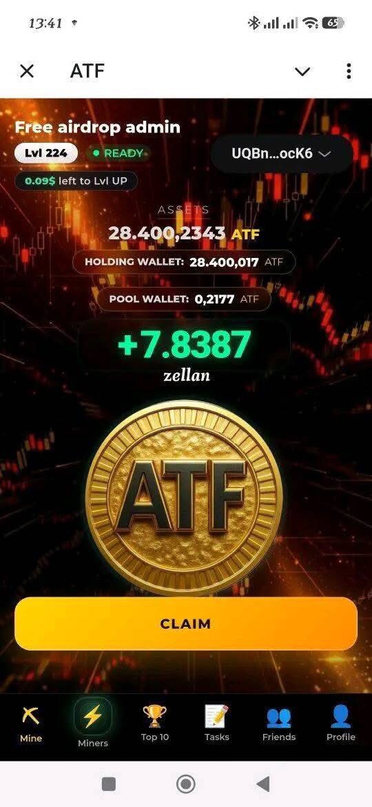 __NOO0R's tweet photo. 🟡 Mining $ATF 

 🔴 Join : https://t.co/8d2i9gH9fV

- Start Bot
- Connect $TON Wallet
- Start Mining
- Complete Social Task

✅ Done

#airdrop https://t.co/LZYzXLb6E8