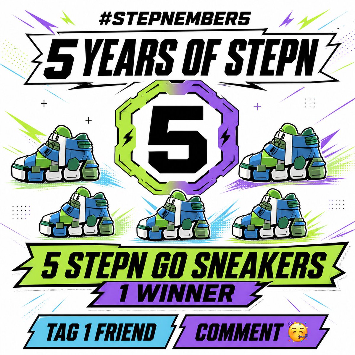 lourotrail's tweet photo. 5 years of STEPN.
2 years of STEPN GO. 🥳
After more than 12,000 km, I’m still proud to keep moving with this incredible community. 💚
Starting September 1, #STEPNEMBER5 brings four weeks of challenges, milestones and rewards!
To celebrate, I’m giving 5 STEPN GO Sneakers to 1 winner! 🎁
To enter:
👥 Tag 1 friend
🥳 Comment with this emoji
Let the celebrations begin! ⚡
@STEPNOfficial
#STEPN #STEPNGO
