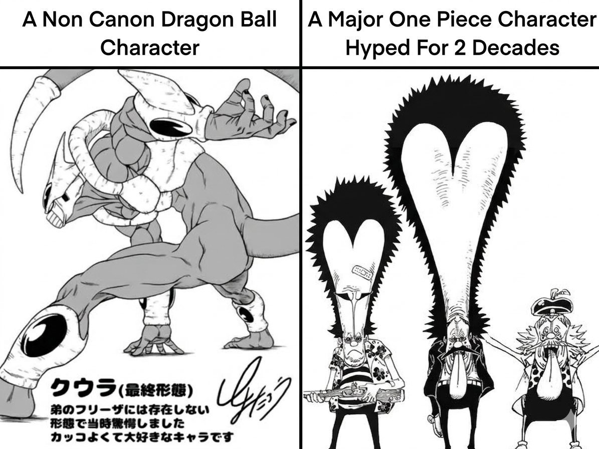 BhdAnkur's tweet photo. One Piece fans shouldn't be talking about Character Designs 😭 https://t.co/xIpKIKmSX0