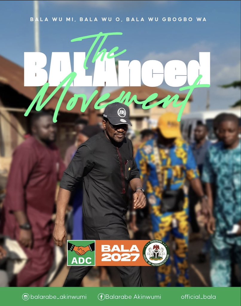 CAPT__Vincent's tweet photo. Balarabe Akinwunmi Esq, ADC candidate Akure South/North Federal Constituency has really invested in the ADC project, I’m not mincing words when I say that the ADC is blessed to have him as a candidate on the ballot, he has invested a lot in giving the party a face value in the Capital city, only if other candidates can put in the same energy. 

He’s the most popular candidate in the race, and I have no doubt that he will win Akure South/North Federal Constituency Election.