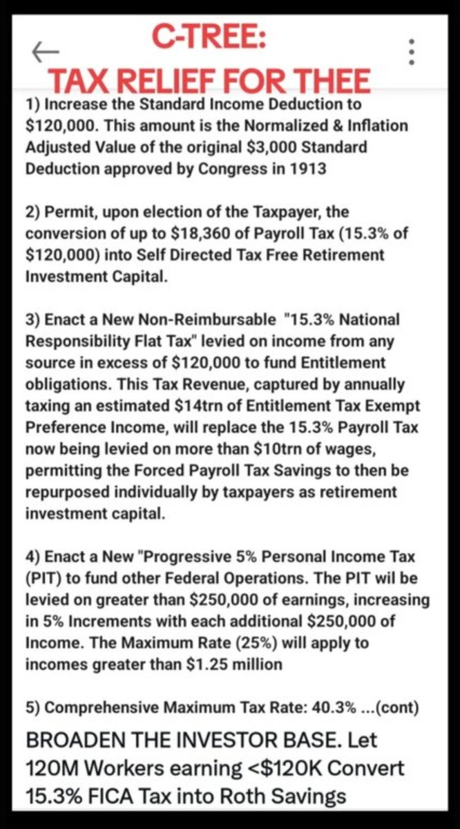 MacauleyJim's tweet photo. @realDonaldTrump @JDVance @SenateGOP @HouseGOP @IngrahamAngle @adamnmichel Adam: DSA is wrong. You too. The10%? NW=$118T created by $40T Debt &amp; SSA. 15.3% FICA robs The90% of its Capital in a Zero-sum game. Truth? Capitalsts w/o Capital easily become Socialists. Solution? C-TREE https://t.co/igj3CQNriA