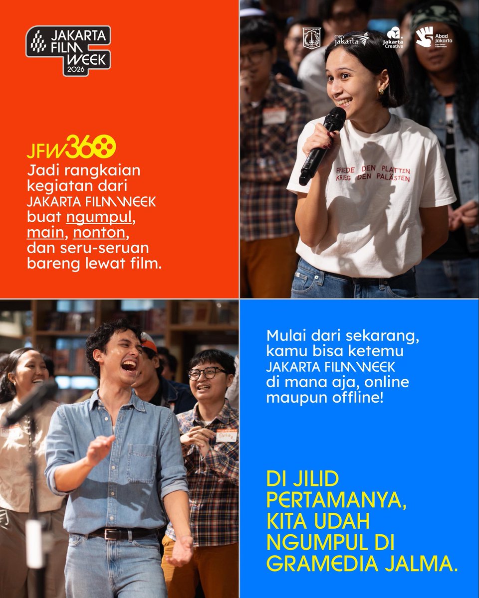jakartafilmweek's tweet photo. absen coba yang pernah ke JFW360 https://t.co/waCRZS7NFA
