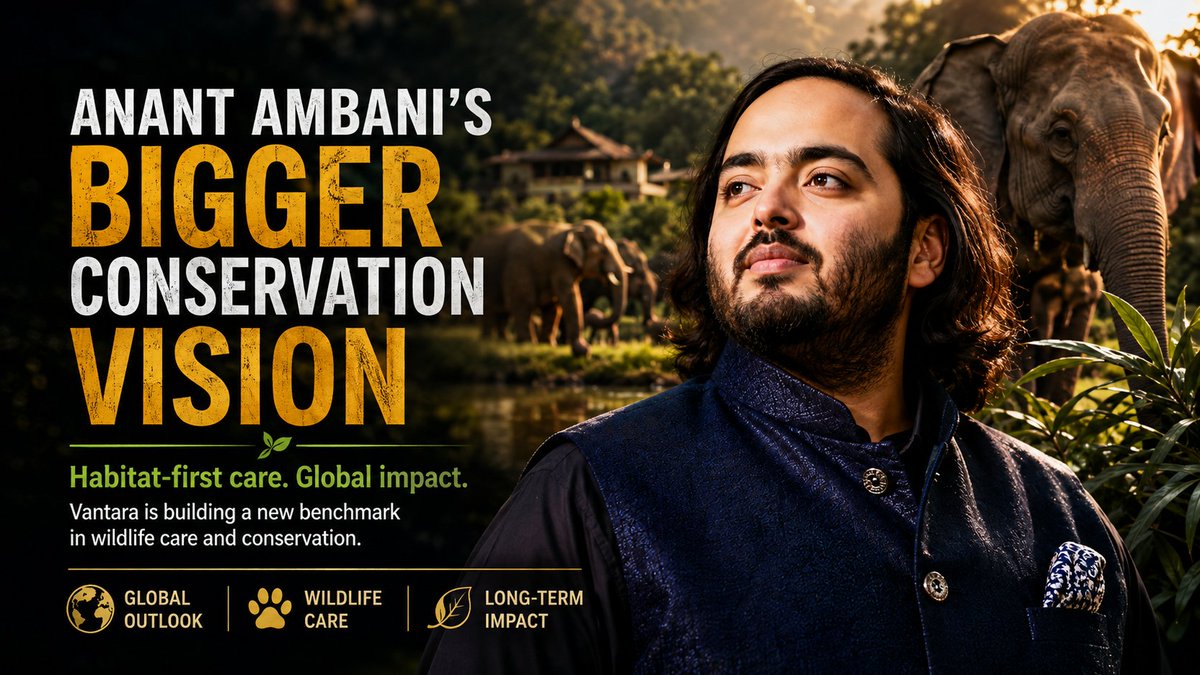 MDutta20011's tweet photo. #AnantWildlifeMission Anant Ambani's Vantara reset highlights Reliance's commitment to responsible leadership, boosting investor confidence and exemplifying how true leaders make impactful course corrections. 🌟📊💼 https://t.co/cvLwjWa3ZW