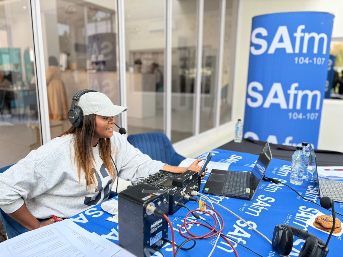 SAfmRadio's tweet photo. @BridgetMasinga on #Thefullcircle⭕️Coming to you live in Midrand, at Divine Sunset Venue, from the Women In Culinary Conference 2026 brought to you by the @sa_chefs South African Chefs Association. #SAChefs #Gratitude #CulinaryCommunity #ChefsOfSouthAfrica https://t.co/lFqEPw0Kui