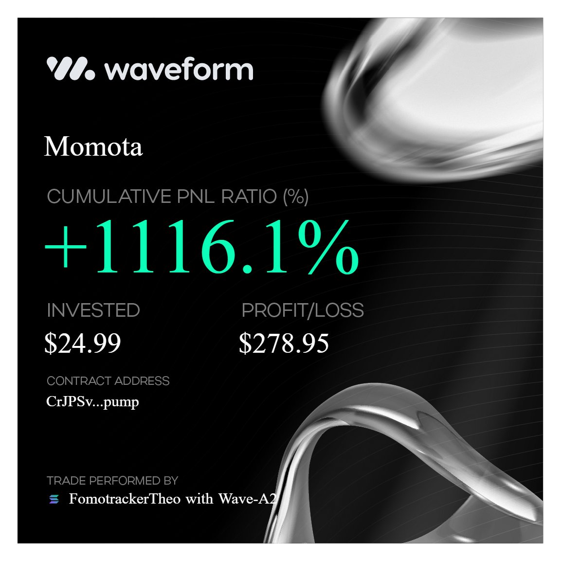 WaveformBackup's tweet photo. With the market heating up, our users have been hitting massive wins with their agents! 

🌊 https://t.co/wePkdOI4Ga