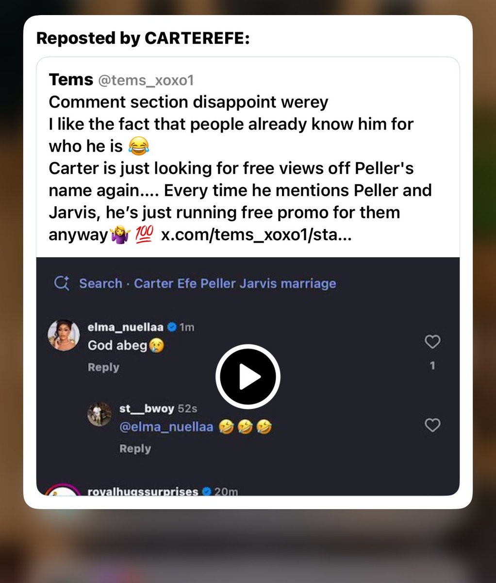 tems_xoxo1's tweet photo. E no go better for you as you repost stupid clout chaser 😏😡everything you wish Peller and Jarvis will befall you and your household and thank God you gave birth to a girl when it’s time to settle down your past will hunt on her 💯✅bastard 🙄 https://t.co/eGllFDE48s