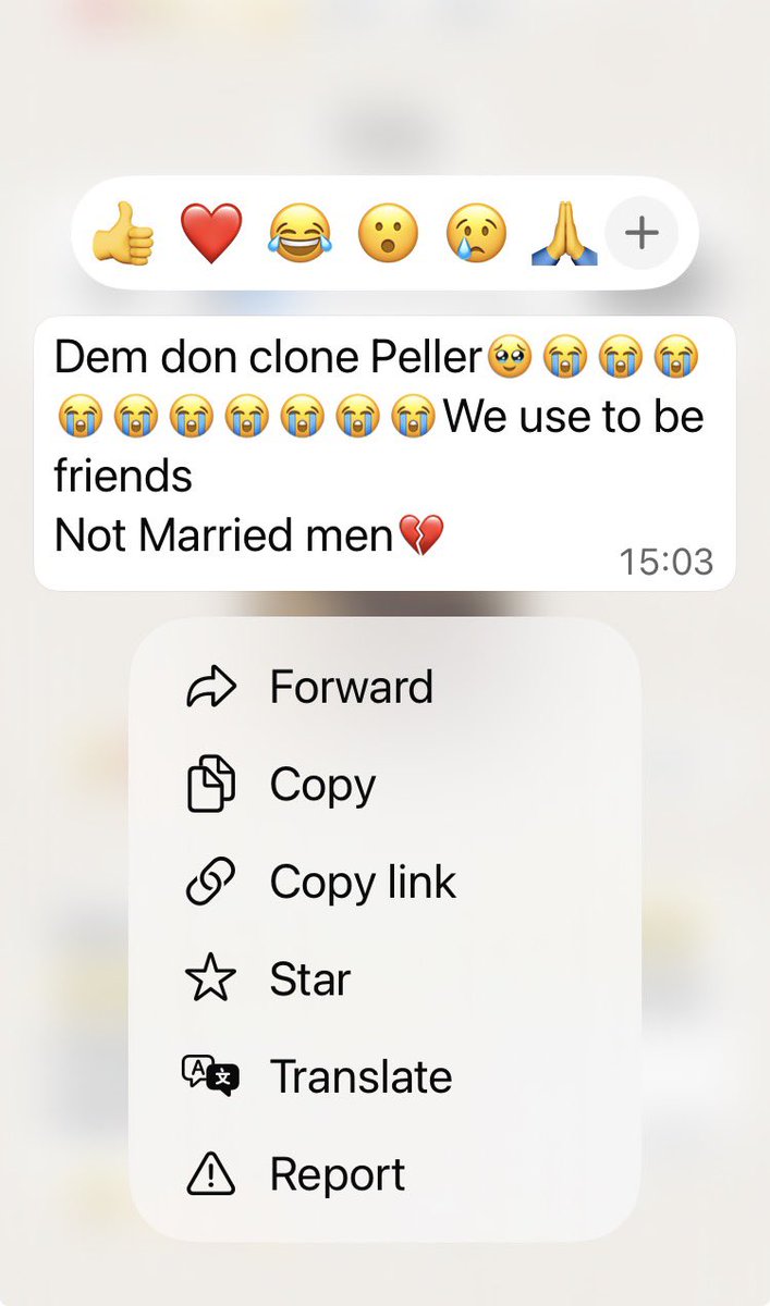 DAMIADENUGA's tweet photo. Carter Efe via WhatsApp channel 

Make Peller forgive Carter abeg 😂🙏🏽 https://t.co/sMLuGG3cTx