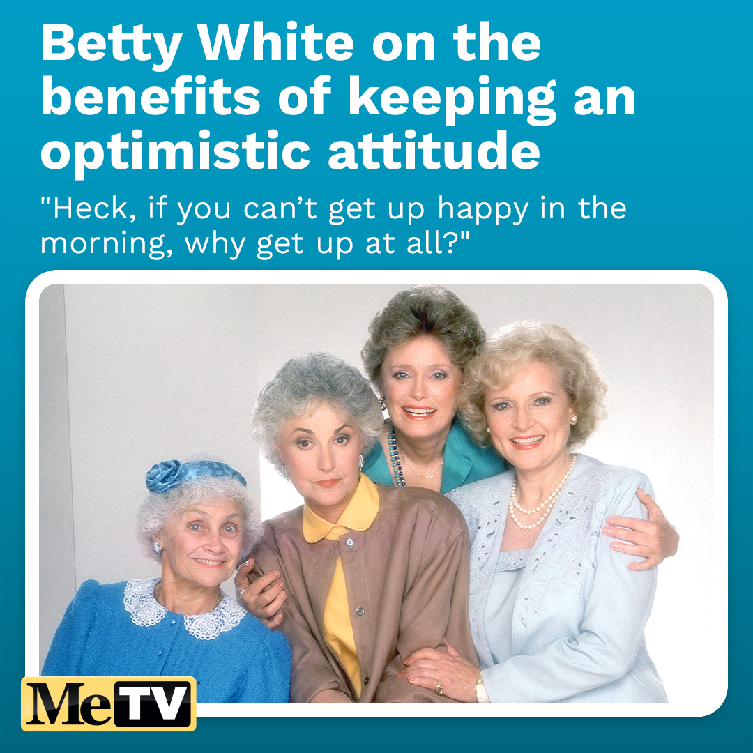 MeTV's tweet photo. Quick read 📚: "Heck, if you can’t get up happy in the morning, why get up at all?" 💬 #ClassicTV #MeTV 

Read more here ➡️: 
https://t.co/FwY0wNjG2U https://t.co/KkTp1TLHPW