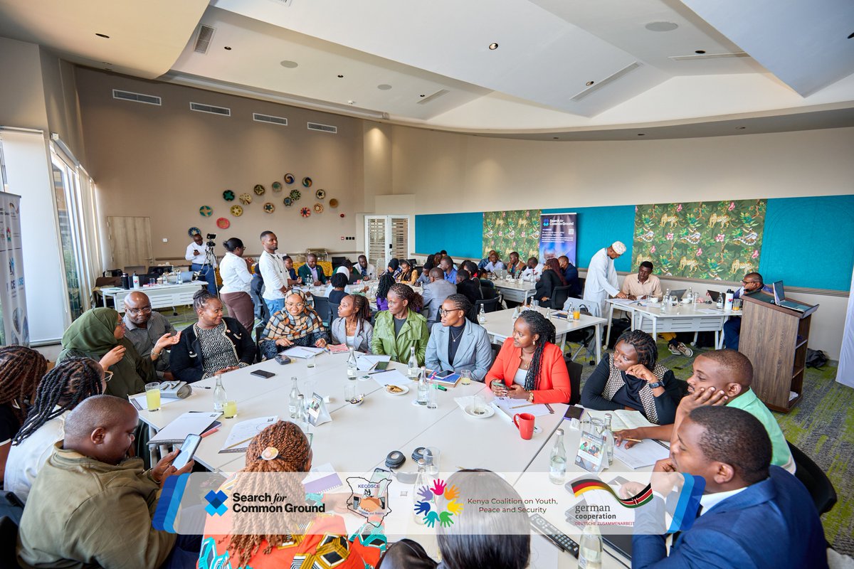 YPSinKenya's tweet photo. Youth are not just beneficiaries of peace, they are architects of it. The #peacepulse dialogue kicked off bringing together security, media, electoral and county actors to bridge the gap.
@SFCG_Kenya @KECOSCE @hmndungu https://t.co/SawEPnZvDE