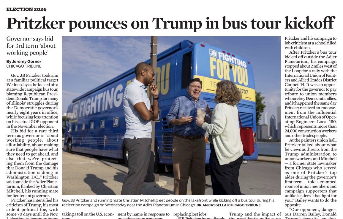 DuPageCountyGOP's tweet photo. Trump, Trump, Trump

Trump has absolutely nothing to do with Illinois’ endless - Democrat created - messes. Yet Trump is all Pritzker ever talks about. Anything to distract from Pritzker’s miserable record and lack of accomplishments. Eight years in and where is Illinois - last in everything!