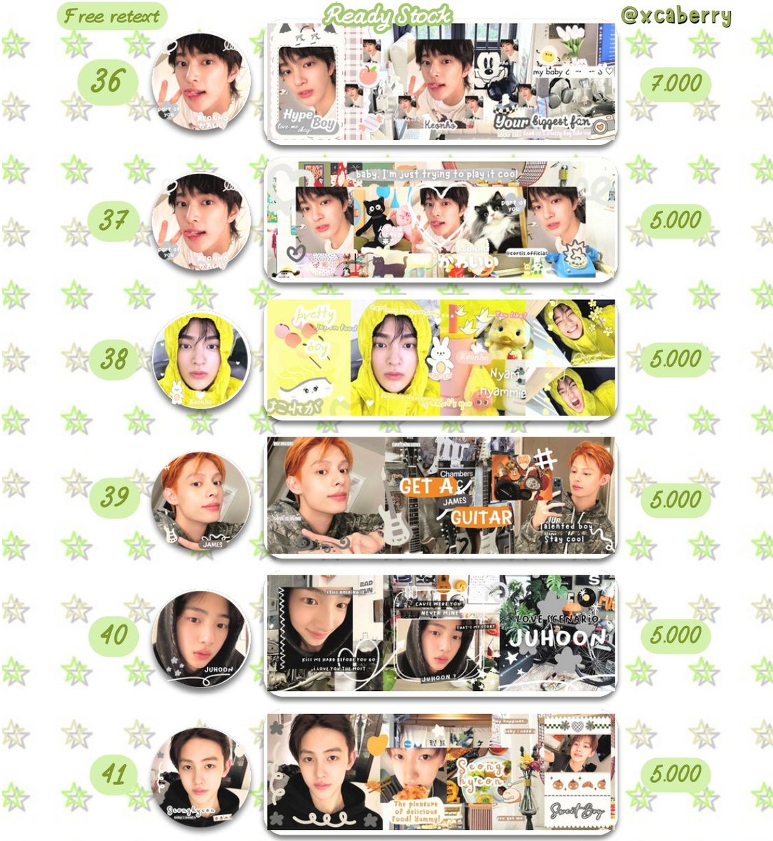 xcaberry's tweet photo. halooo teman-teman (˶˃ ᵕ ˂˶) aku ada LAYOUT READY STOCK CORTIS SPECIAL PRICE 5K &amp; 7K 🤍 

free retext
avail resize wabis +3k
avail for sponsor GA   
cek rs lainnya di pinned yaa 
#zonauang https://t.co/3RwTYOF8t2