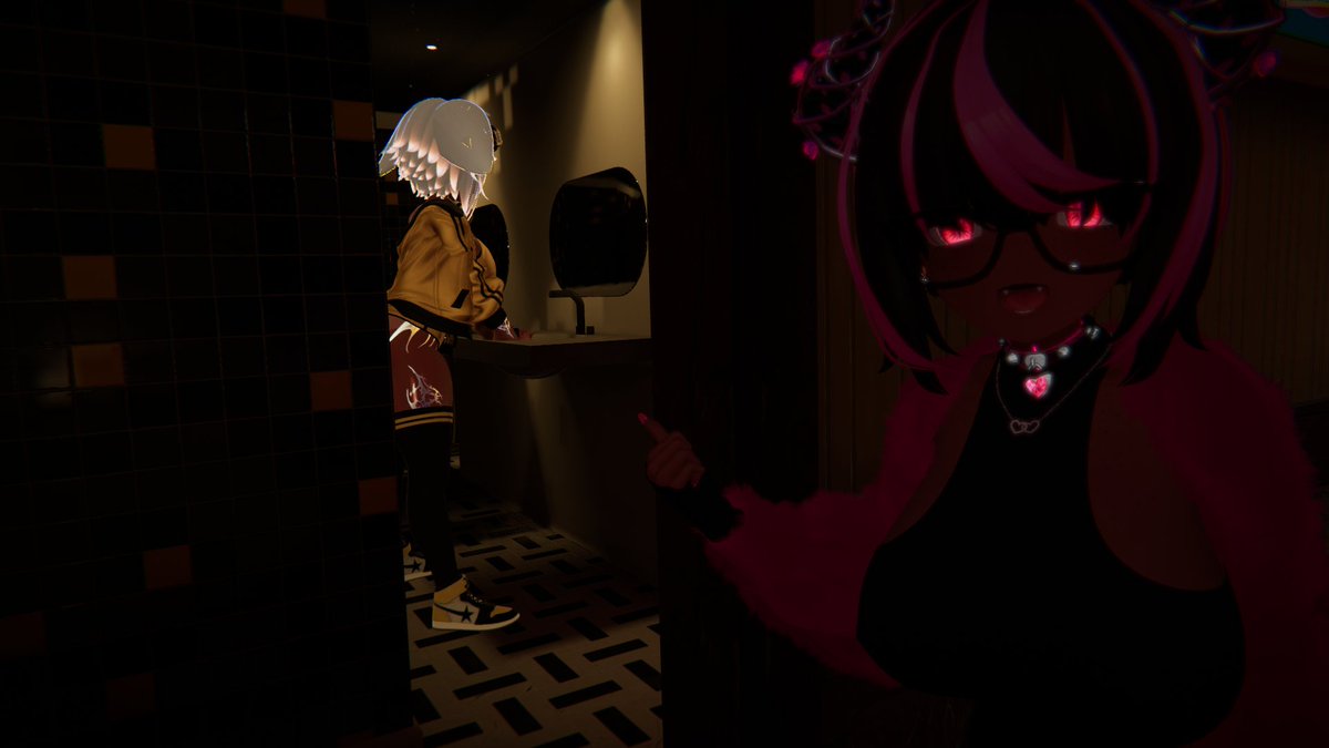 deathbydesires's tweet photo. Hey look! It's @Silly_Spookyy. I wonder what they're up to.
#VRChat #Vrchatmoments #Booth https://t.co/Z7hP2YIZM8