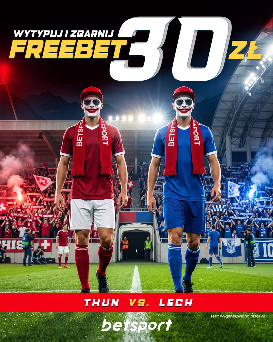 Betsportpl's tweet photo. 🚨⚽️𝗞𝗢𝗡𝗞𝗨𝗥𝗦 ⚽🚨

✍️ Wytypuj wynik i liczbę żółtych kartek w meczu Thun 🆚 Lech Poznań! 🏆
💰 Pierwsze 4 osoby, które wytypują poprawnie, zgarną FREEBET 30 zł.
1⃣ Jedna osoba = jeden typ
⚠️ 1 użytkownik może otrzymać tylko jedną nagrodę

🕗 Czas na udział do 20:00 ‼️ https://t.co/WmrmFK6rgg