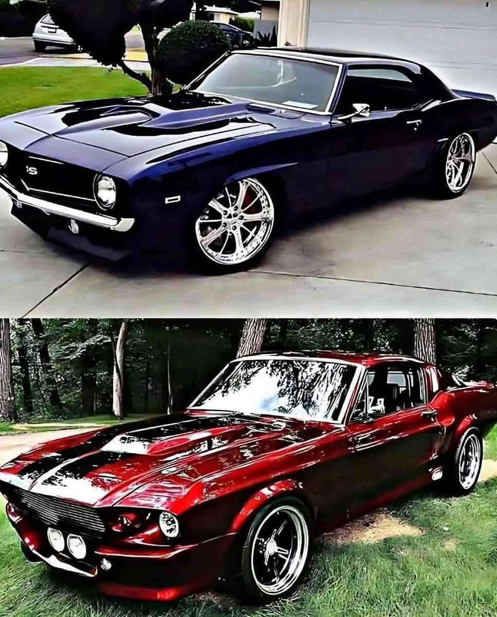RestoMod804's tweet photo. 1969 Chevrolet Camaro SS [VS] 1968 Ford Mustang.
Your favorite, Top Or Bottom?? https://t.co/16dlh8jI4H