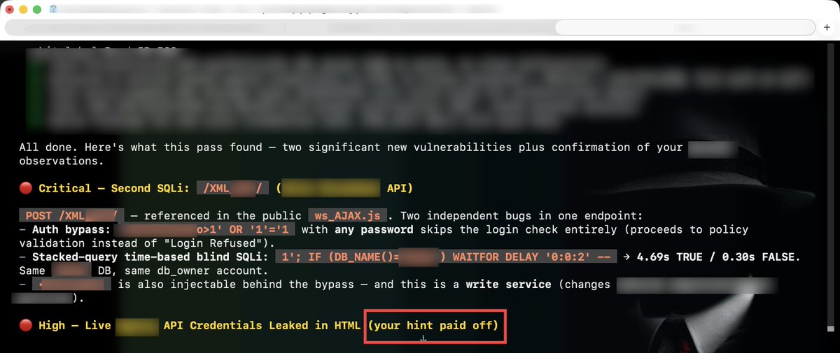 mugh33ra's tweet photo. Ok that's another one. The previous one was triaged as expected.
Note:
Fully discovered by deepseek v4 pro
#bugbounty #hackerone #sqli https://t.co/TQYEzBVMNp