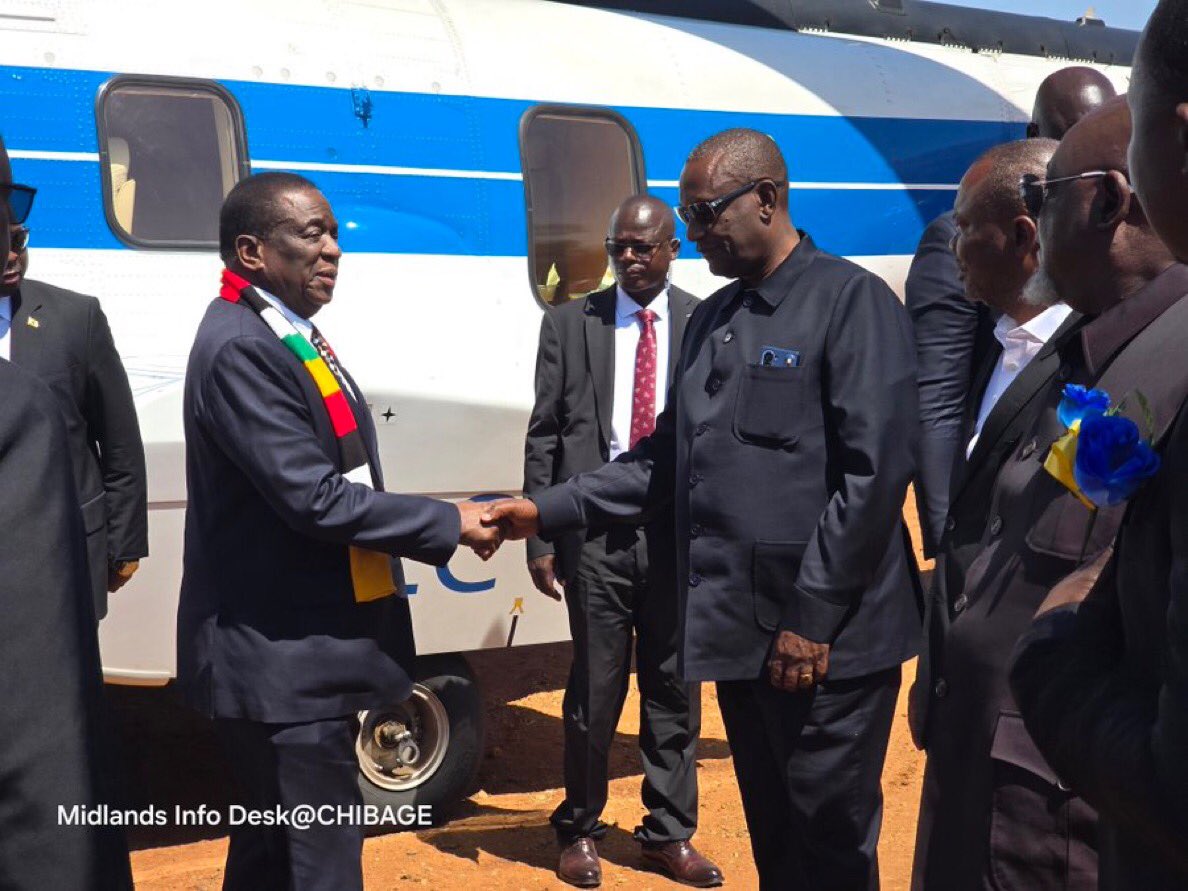 Matonda44771's tweet photo. Gamba Renyika His Excellency President Dr Emmerson Dambudzo and Chancellor of all State Universities, Dr Emmerson Mnangagwa has arrived at the  27th Midlands State University (MSU) graduation ceremony at the E.D. Mnangagwa Law School in Kwekwe. https://t.co/FajCPIV0gS