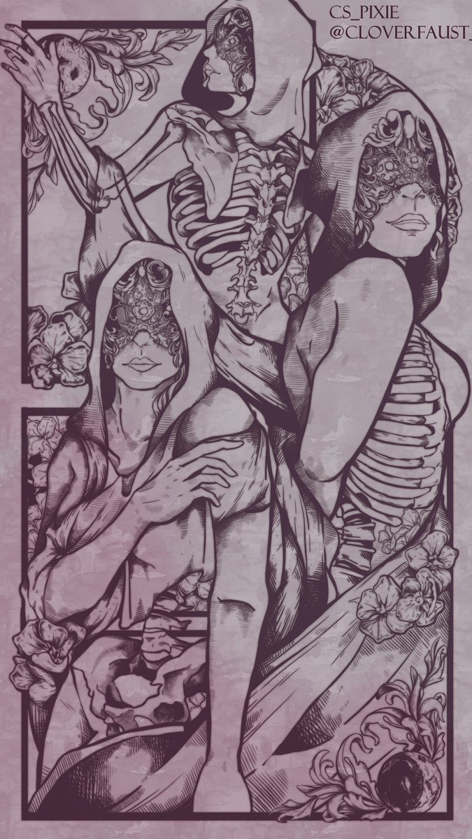 cloverfaust_'s tweet photo. 🤍🌸 #Sleeptoken #fanart https://t.co/xxqcfL9Hah