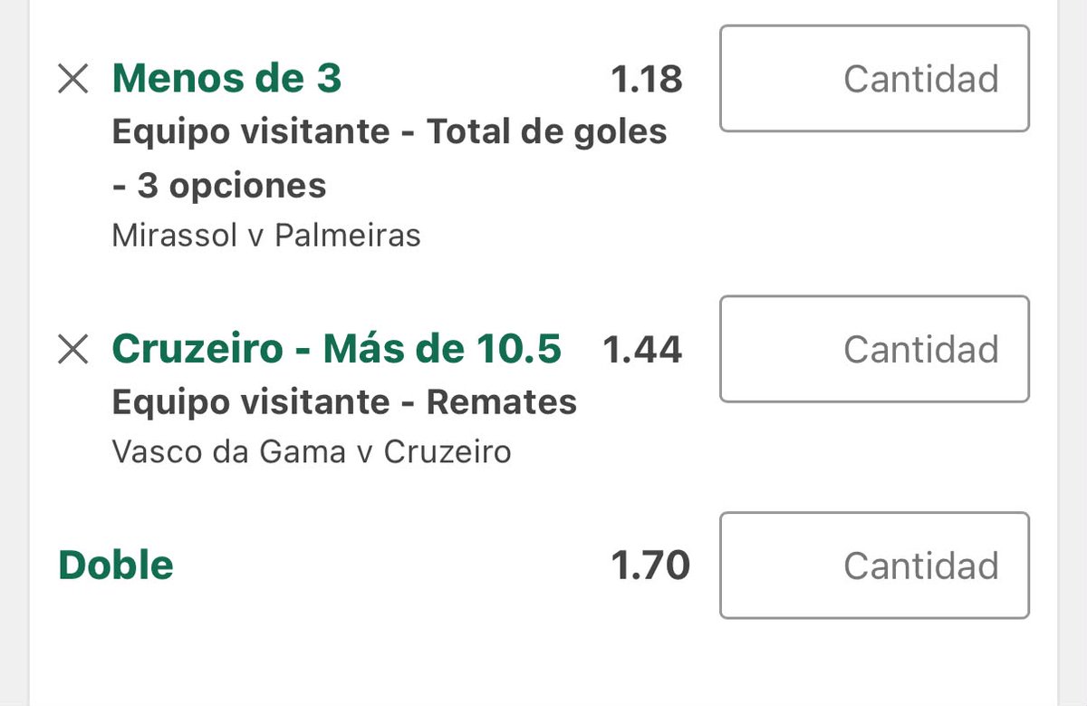 NotBettingX's tweet photo. 🇧🇷PICK DE MENGOPICKS PARA BRASILEIRÃO🇧🇷

Nuestro @Mengopicks nos deja este pick para este fin de semana en Brasil

CUOTA 1.70

#Palmeiras con la dura visita a #Mirassol y #Cruzeiro a seguir con su buen estado de forma. https://t.co/rgqmLelfQu