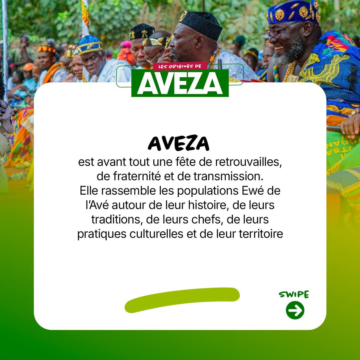denyigban's tweet photo. AVEZA 2026, c’est la célébration d’une identité qui se transmet, se partage et se renouvelle au fil des générations. À travers ses retrouvailles, ses traditions et ses valeurs, la fête fait vibrer le peuple de l’Avé au rythme de son histoire et de son avenir.

#Denyigban
#Aveza https://t.co/BGnfTsg9zL
