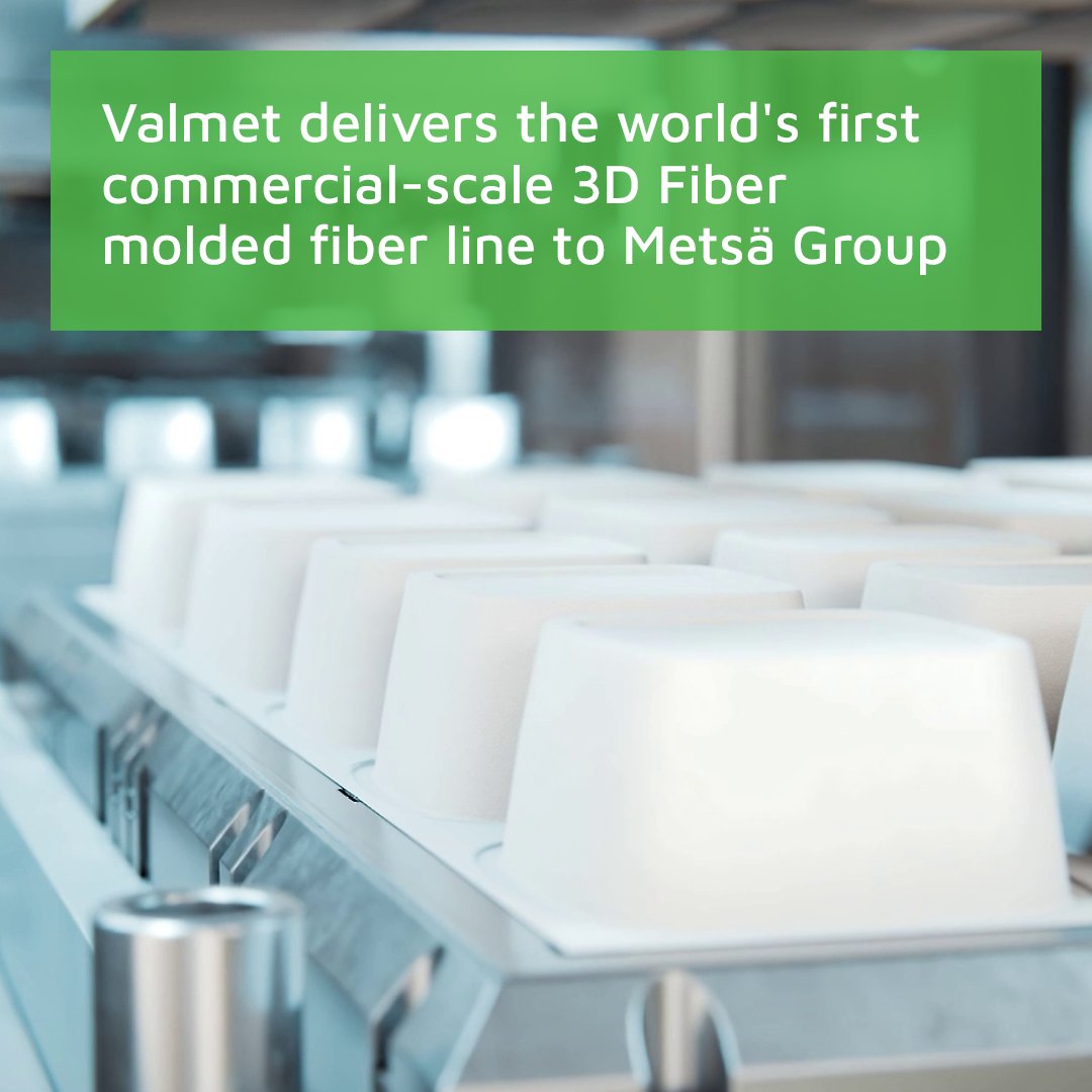 valmetglobal's tweet photo. Metsä Group has selected Valmet to deliver the world’s first commercial-scale 3D Fiber line to its mill in Äänekoski, Finland.

👉 https://t.co/UiwAxsd2ec https://t.co/ocKsvbLucX