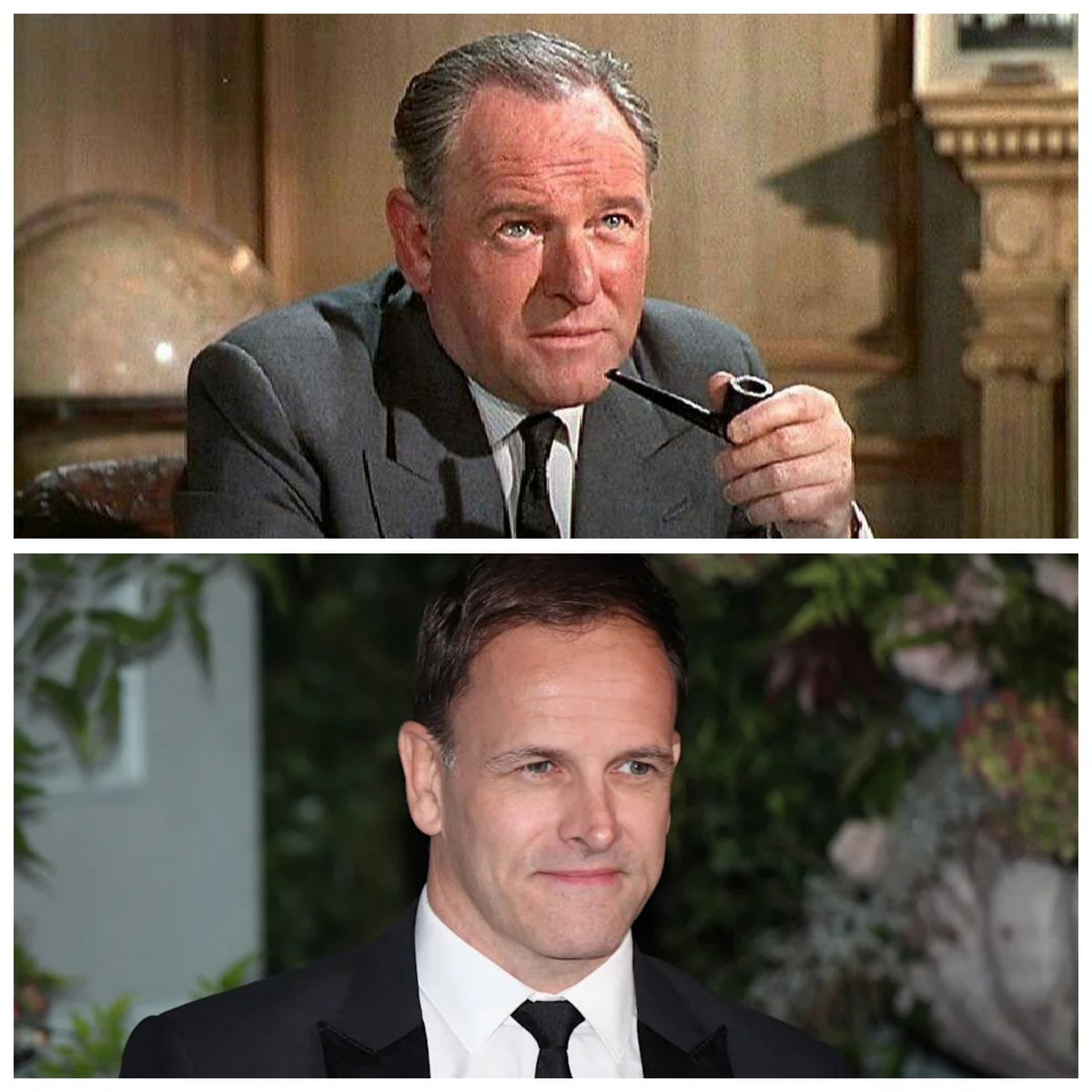 Classicbritcom's tweet photo. Did you also know Jonny Lee Miller's maternal grandfather was the English actor Bernard Lee, who is best known for playing James Bond's boss, M, in the first eleven 007 films? https://t.co/YJ7juSjZU4