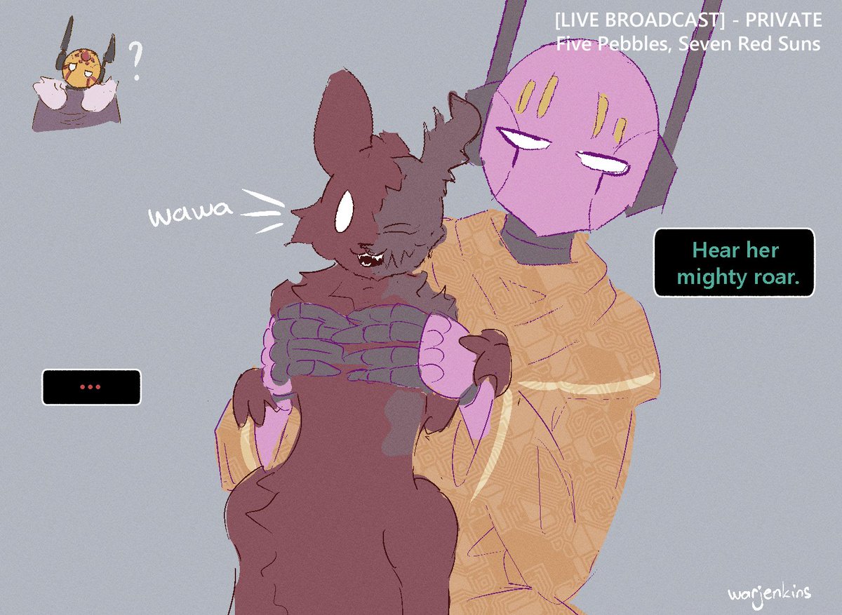 warjenkins0's tweet photo. pebbles and his cat that he LOVES for some reason (WIP edition)
#rainworld https://t.co/PjDF1VtHsZ
