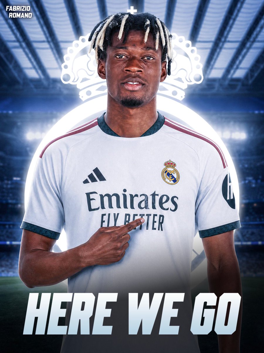 SeputarMadrid's tweet photo. 🚨 BREAKING: Real Madrid telah mencapai kesepakatan untuk merekrut bek tengah asal Ghana berusia 21 tahun, Oscar Naasei.

Kesepakatan tersebut bernilai €2 juta. Naasei dipandang sebagai talenta untuk masa depan dan pada awalnya akan bergabung dengan Castilla.

Sempat ada klub Jerman yang tertarik merekrutnya, tetapi Naasei akhirnya memilih Real Madrid. Tes medis juga telah selesai. [@FabrizioRomano]